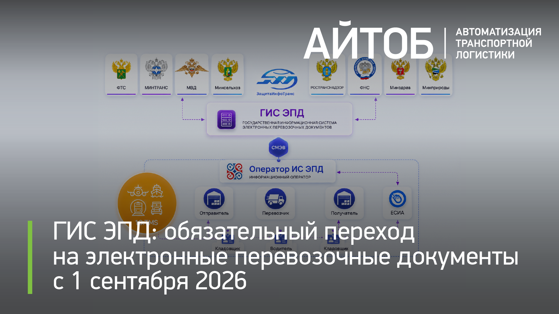 ГИС ЭПД: обязательный переход на электронные перевозочные документы с 1 сентября 2026